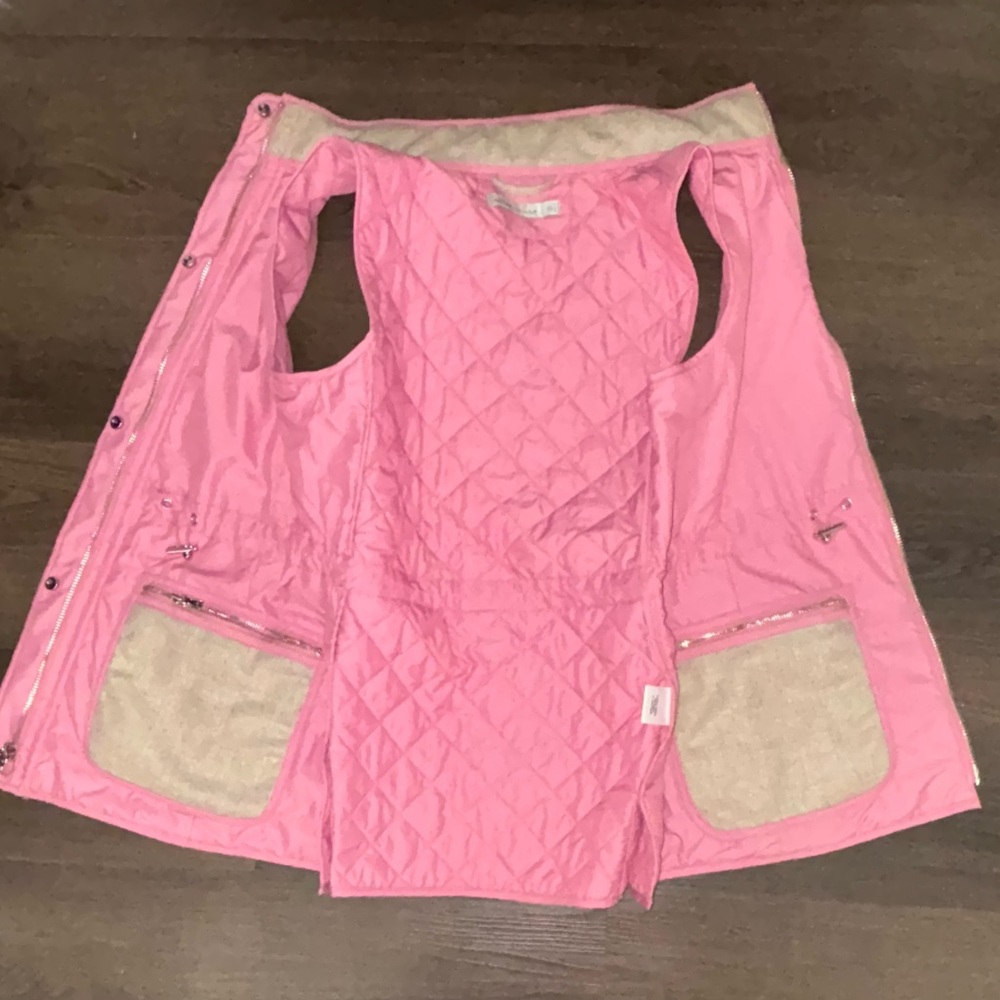 Peter Millar Pink Tan Addison Quilted Vest Sz XS - Picture 6 of 6